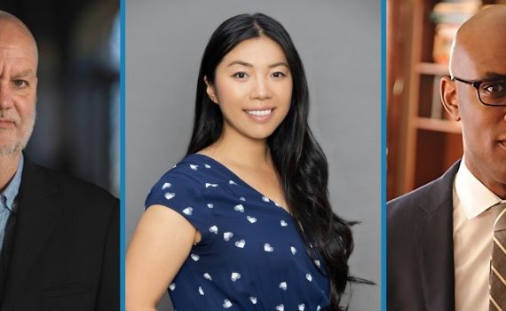 Headshots of Andre Picard, Ling Ly Tan, and Aaron Walker