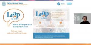 Screenshot of the LEAP platform